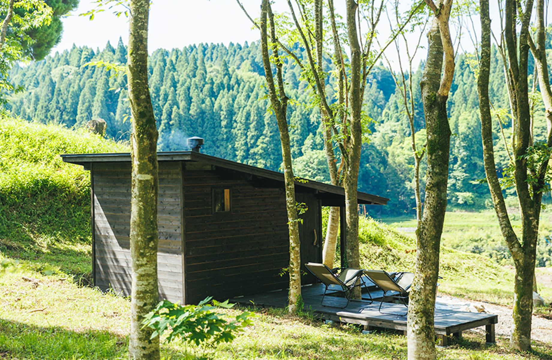 森のサウナのイメージ写真